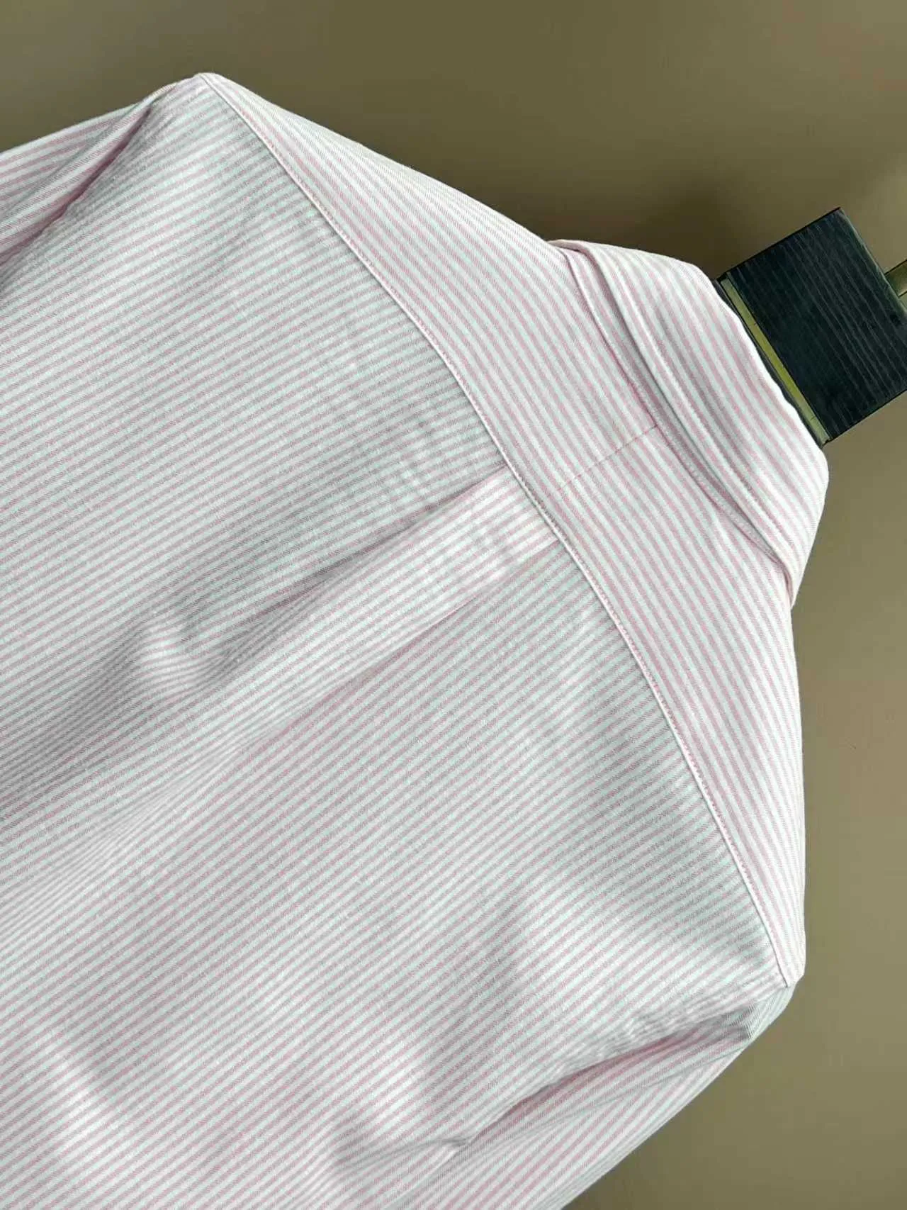 P360 Polo 25ss new logo embroidered striped square collar casual long-sleeved shirt, men's size: XS.S.M.L.XL.